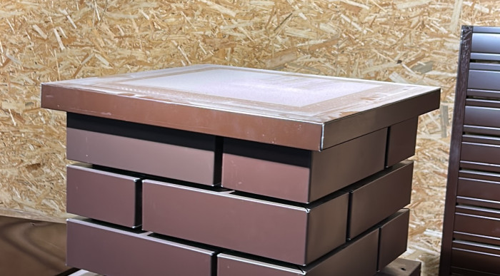 Колпак заборный Тип-1 390х390мм 7024