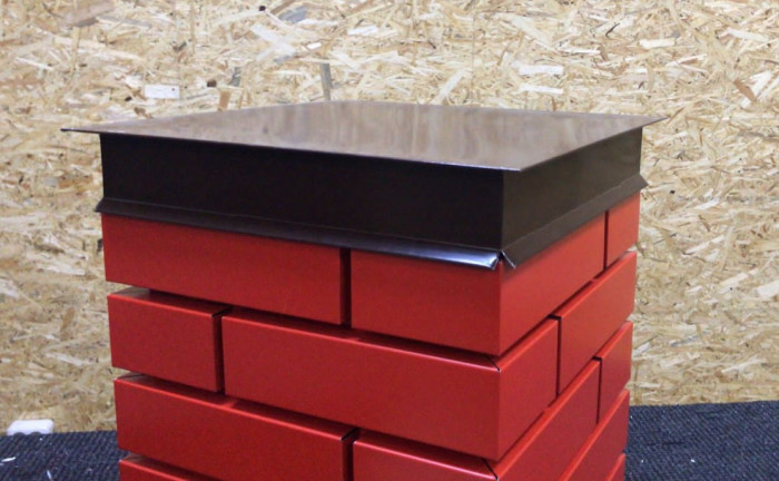 Колпак заборный Тип-2 390х390мм матовый