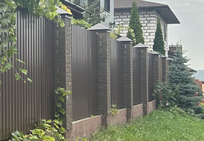 Колпак заборный Тип-5. 390х390мм матовый