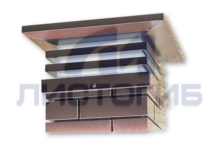 Колпак заборный Тип-16. 390х390мм