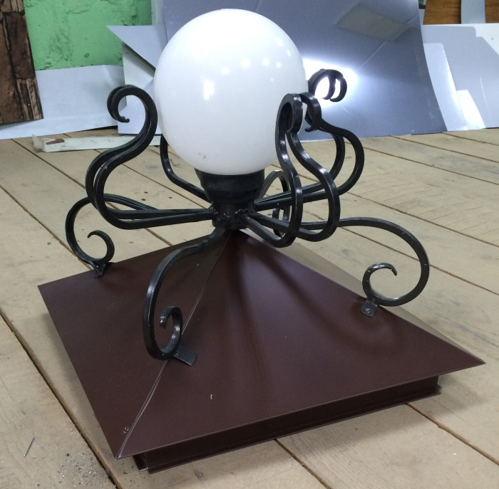 Колпак заборный Тип-5кф. 390х390мм