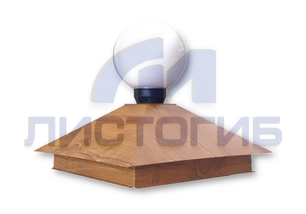 Колпак заборный Тип-5ф. Без шара. 520х520мм